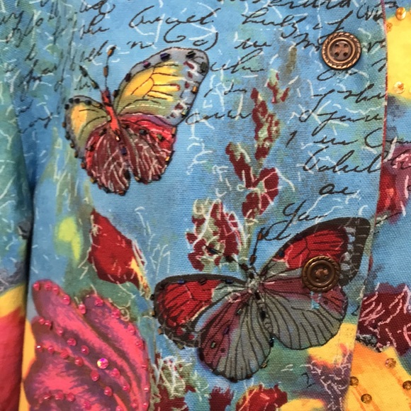 “Gaudy Couture” Fun & Flirty Jacket - Size Medium - $28 - Picture 6 of 14